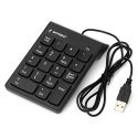 Gembird KPD-U-03 ciparu klaviatūra Piezīmjdators/PC USB Melns Gembird KPD-U-03 ciparu klaviatūra Piezīmjdators/PC USB Melns