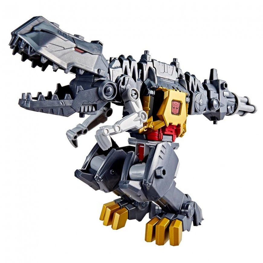 TRANSFORMERS Cyberworld figuur Chomp & Battle Grimlock, 25 cm