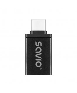 Savio AK-80 videokaabliadapter 0 m USB tüüp A USB tüüp-C Must