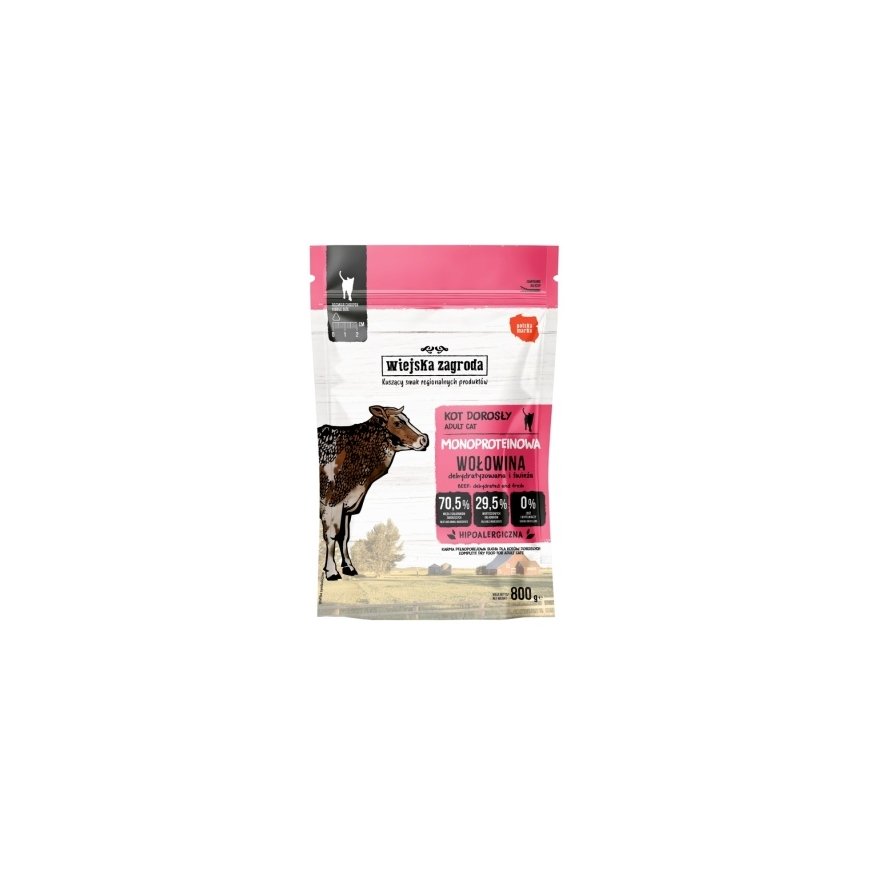 Maalaistalon naudanliha monoproteiininen kuivaruoan 800g kissalle – 2