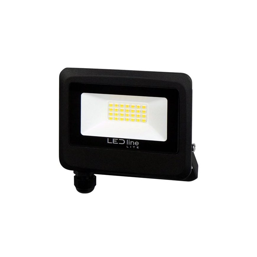 Ulkovalaisin LED 20W neutraalin valkoinen 230Vac, 2000lm, IP65, musta, PHOTON, LED LINE – 2