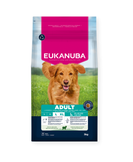 EUKANUBA Suaugusiųjų Didelių Veislių Aviena ir Ryžiai 12kg