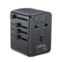 UNITEK P1121ABK01 power plug adapter Universal Black