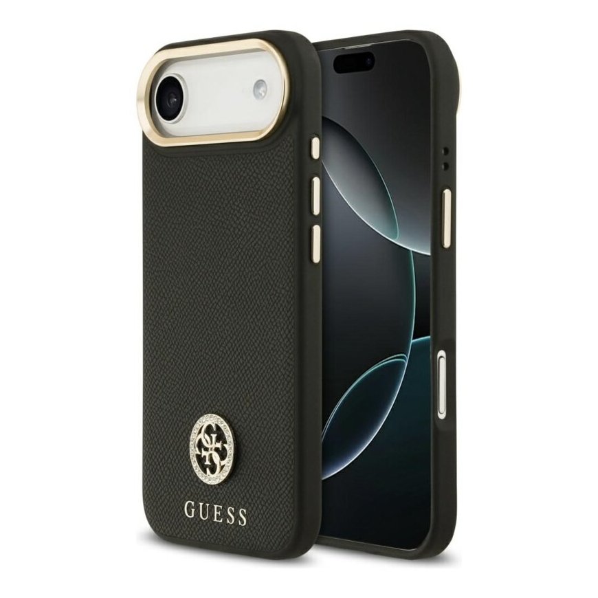 Case Guess Grained Strass Logo MagSafe for iPhone Air black – 2