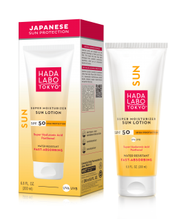 Hada Labo Tokyo, Sun, Hyaluronic Acid, Moisturiser, Sunscreen Lotion, 50, 200 ml