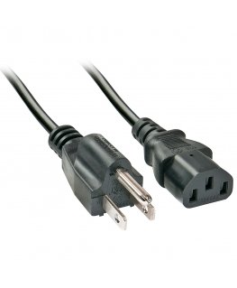 Lindy 30338 elektrības kabelis Melns 2 m C13 uzmava