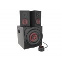 GENESIS Helium 610BT speaker set 60 W PC/Laptop Black, Red 2.1 channels 2-way 30 W Bluetooth