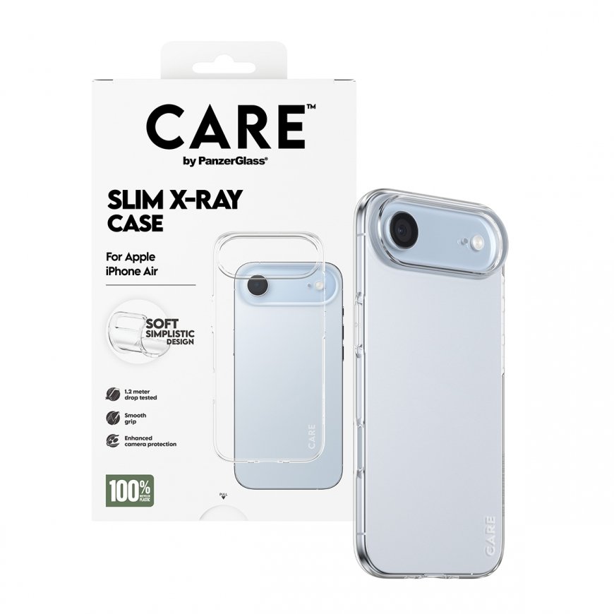 PanzerGlass CARE by ® Fashionable Case Transparent X-Ray Soft Basic iPhone Air matkapuhelimen suojak – 5