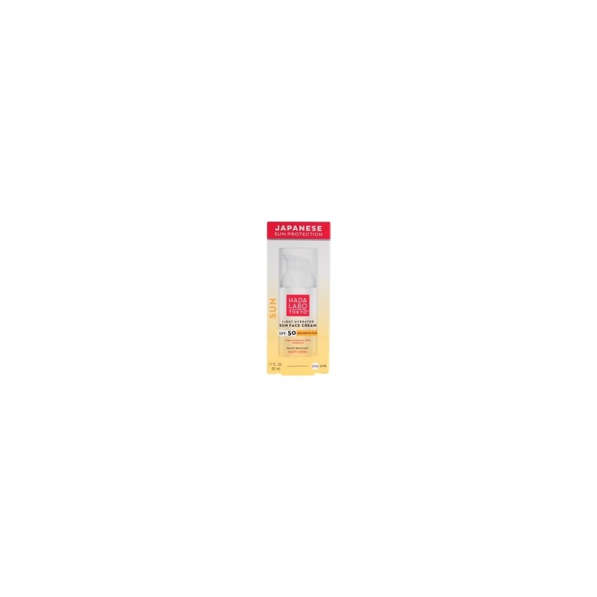 Hada Labo Tokyo, Солнце, Гиалуроновая кислота, Увлажняющий, Солнцезащитный крем, Для лица, SPF 50, 50 мл