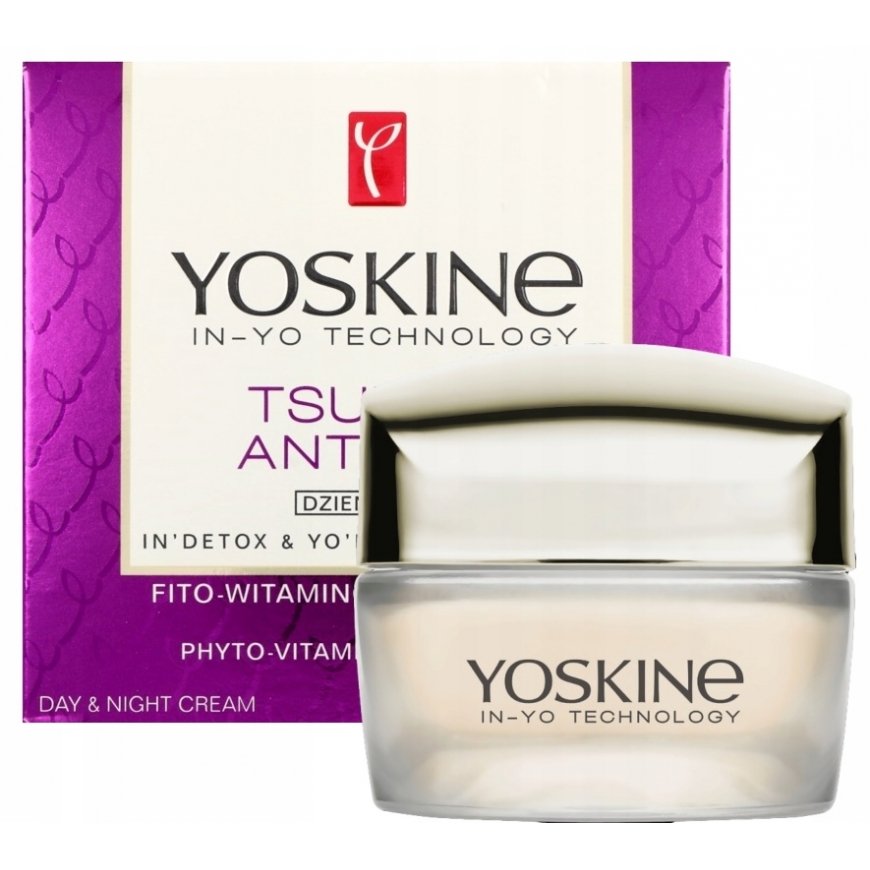 Yoskine, Tsubaki 65+, Ikääntymistä estävä, Päivä & Yö, Kremi, Kasvoille, 50 ml