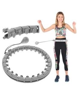 HULA HOOP WITH MASSAGER, WEIGHT, AND COUNTER FUCHSIA ENERO FIT