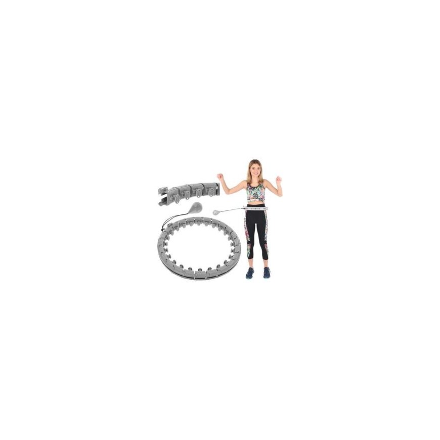 HULA HOOP WITH MASSAGER, WEIGHT, AND COUNTER FUCHSIA ENERO FIT