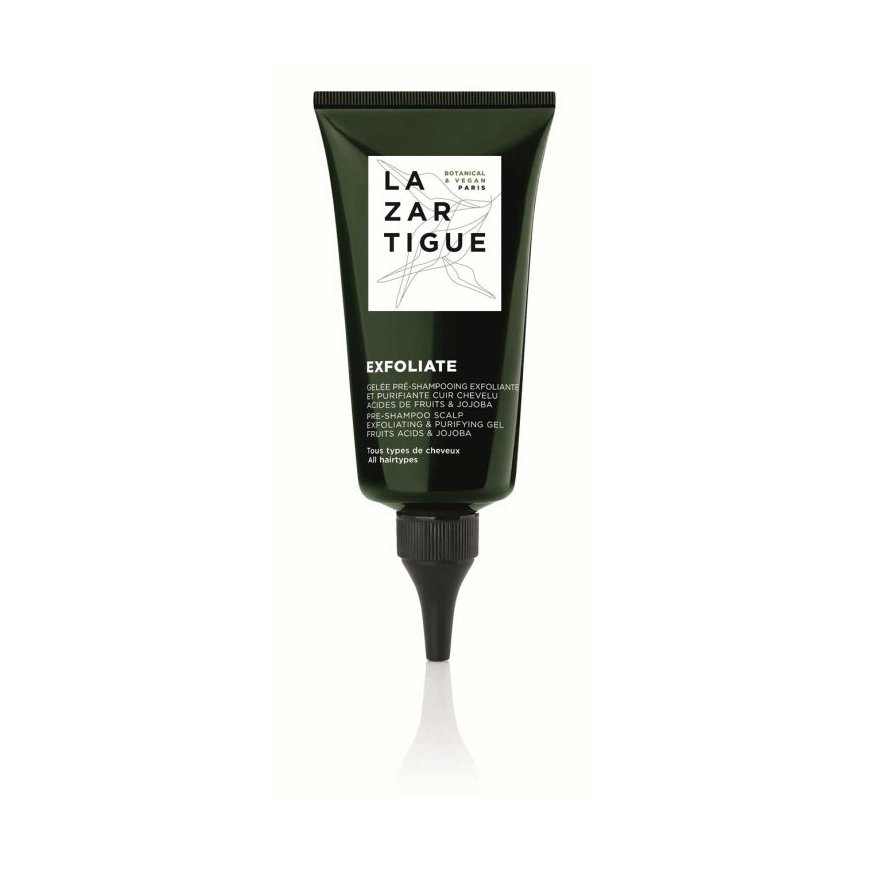 Lazartigue, Exfoliatorius, Vegan, Galvos odos šveitiklis, Detoxikacijai, 75 ml
