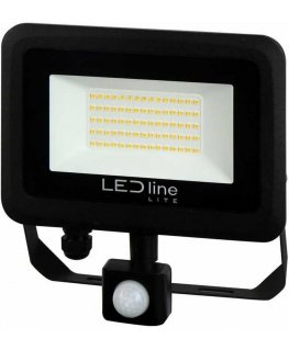 Lauko šviestuvas LED 100W neutraliai balta 230Vac, 10000lm, IP65, juodas, PHOTON, LED LINE