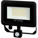 Välistuli LED 100W neutraalne valge 230Vac, 10000lm, IP65, must, PHOTON, LED LINE