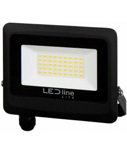 Outdoor LED lamp 30W neutral white 230Vac, 3000lm, IP65, black, PHOTON, LED LINE