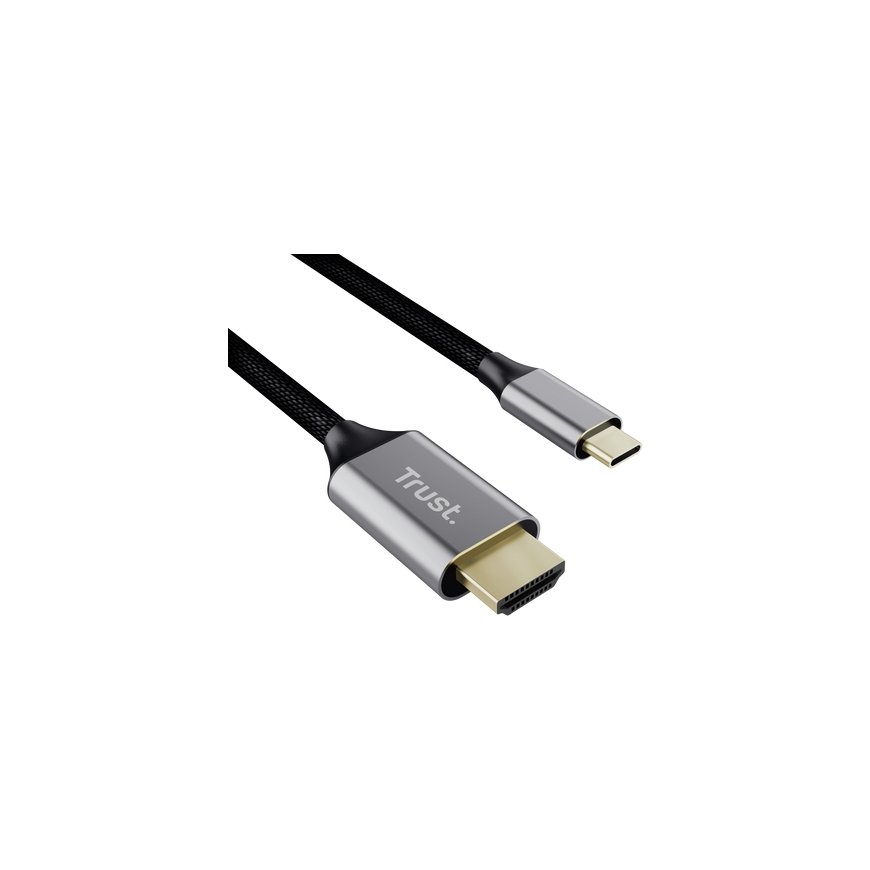 Trust 25630 kaabli soomuutja USB-C HDMI Must, Hõbe – 2