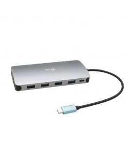 i-tec Metal C31NANODOCKPROPD dokstacija Vadu USB 3.2 Gen 1 (3.1 Gen 1) Type-C Sudrabs