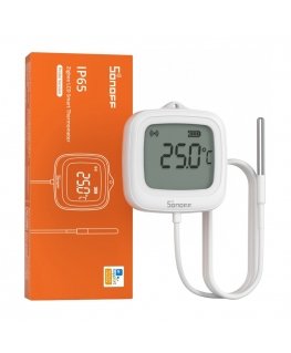 ZigBee LCD Lämpötila-anturi Sonoff SNZB-02LD (anturin kanssa)