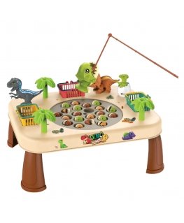 Игровой стол для рыбалки Lean Toys с динозаврами с эффектами света и звука