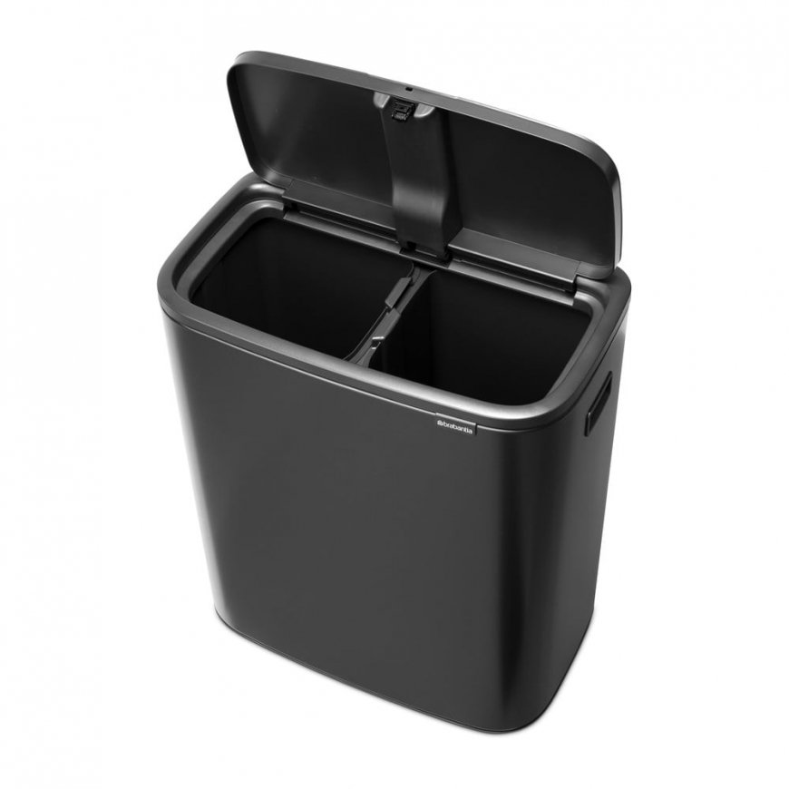 BRABANTIA BO мусорное ведро 2x30л Confident Серый 233609