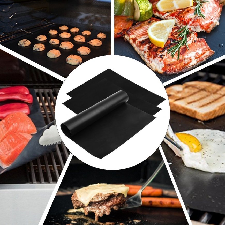 GrillPapa BBQ Teflona Grilēšanas Paklājs 40×33cm Atkārtoti izman – 3