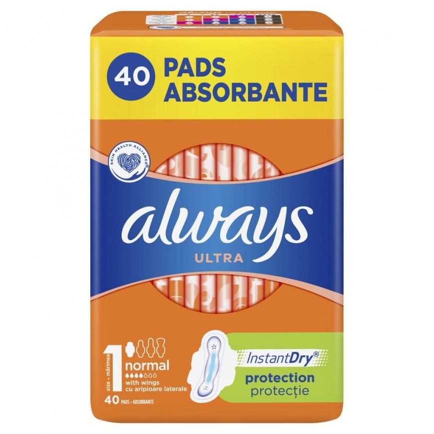 Higieniniai paketai ALWAYS Ultra Normal Plus, S1, 40 vnt.
