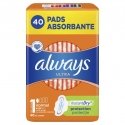 Hygieniset paketit ALWAYS Ultra Normal Plus, S1, 40 kpl. Hygieniset paketit ALWAYS Ultra Normal Plus, S1, 40 kpl.