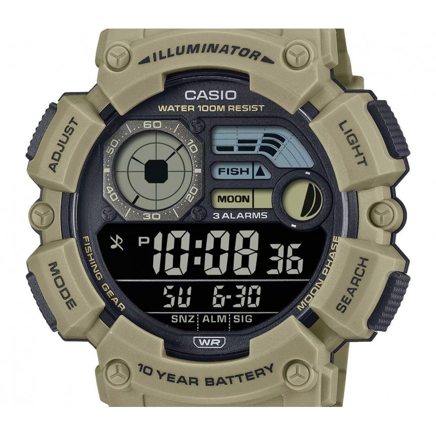 Vīriešu pulkstenis CASIO Digital Moonphase WS-1500H-5B + KASTE – 2