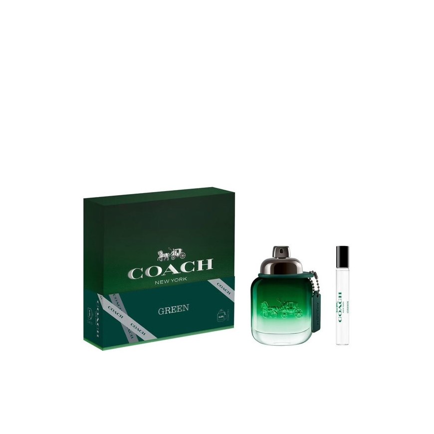 Set Coach: Žalias, Eau De Toilette, Vyrams, 100 ml + Žalias, Eau De Toilette, Vyrams, 10 ml