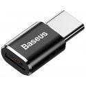 Baseus ABMU24ABK kabeļu spraudņu pāreja microUSB Type-C Melns, Sudrabs Baseus ABMU24ABK kabeļu spraudņu pāreja microUSB Type-C Melns, Sudrabs