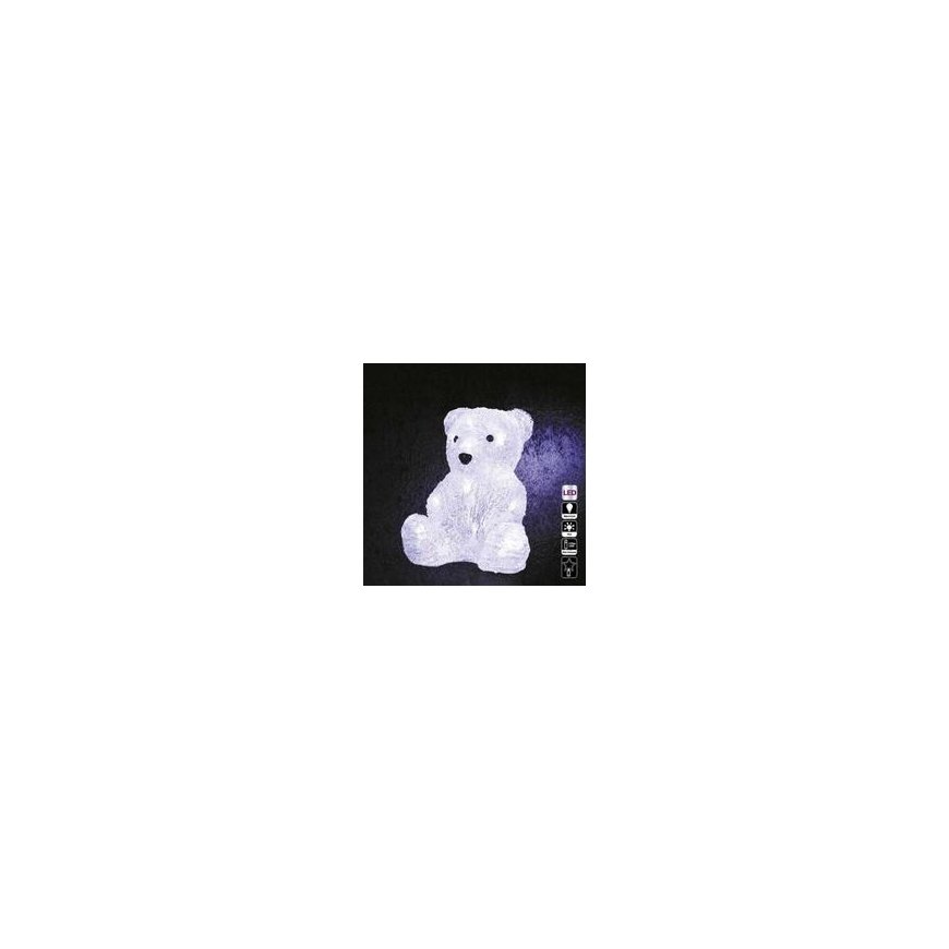 Springos Bear Välisvalgustus, akrüülkaru, 16 LED
