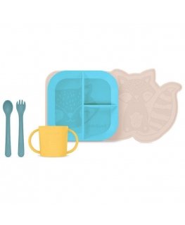 Miniland dish set Meškėnas (5 pcs)