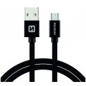 Swissten 71522201 USB kabelis USB 2.0 1,2 m USB A Micro-USB B Juoda Swissten 71522201 USB kabelis USB 2.0 1,2 m USB A Micro-USB B Juoda