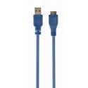 Gembird USB 3.0, 3m USB kabelis USB 3.2 Gen 1 (3.1 Gen 1) USB A Micro-USB B Mėlyna