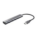 Trust Halyx USB 3.2 Gen 1 (3.1 Gen 1) Type-A 5 Mbit/s Pelēks