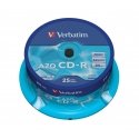 Verbatim CD-R AZO Crystal 700 MB 52x 25 kpl Verbatim CD-R AZO Crystal 700 MB 52x 25 kpl