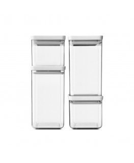 Brabantia Tasty+ Kvadrāts Plastmasa Pelēks, Caurspīdīgs