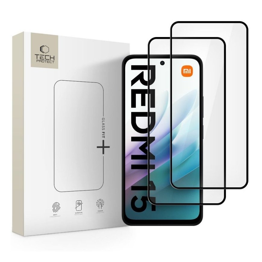 TEMPEROIDUN LASIN TECH-PROTECT GLASS FIT+ 2-PACK XIAOMI REDMI 15 4