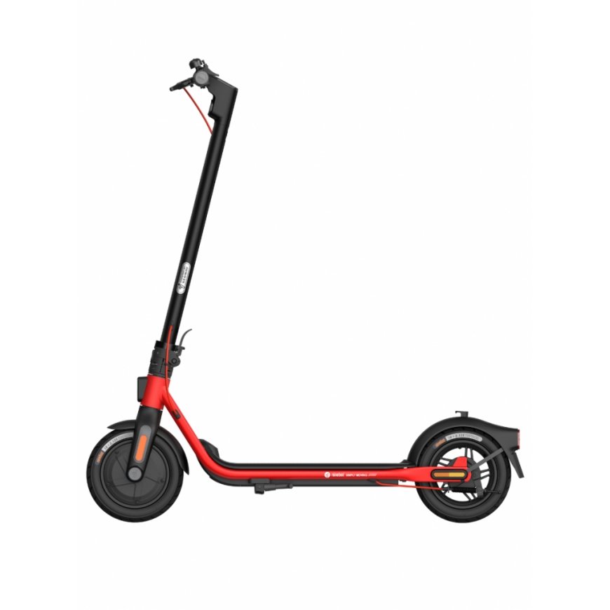 Ninebot by Segway D38E Melns, Sarkans 25 kilometrs stundā 10,2 ampērstunda