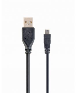 Gembird 1.8m USB 2.0 A/mini-USB M USB cable USB A Mini-USB B Black