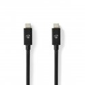 Nedis CCGB66040BK10 USB cable USB4 Gen 3x2 1 m USB C Black Nedis CCGB66040BK10 USB cable USB4 Gen 3x2 1 m USB C Black
