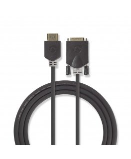 Nedis CCBW34800AT20 videokaabliadapter 2 m HDMI tüüp A (Standard) DVI-D Söehall
