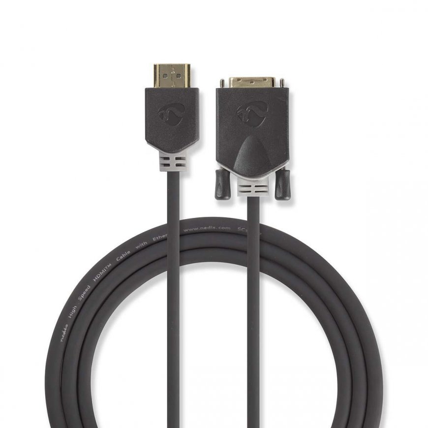 Nedis CCBW34800AT20 videokaabliadapter 2 m HDMI tüüp A (Standard) DVI-D Söehall