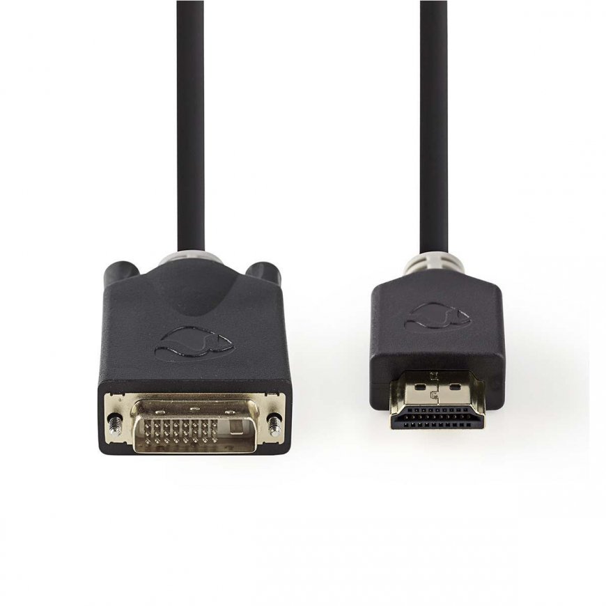 Nedis CCBW34800AT20 video kabeļu aksesuārs 2 m HDMI Type A (Standard) DVI-D Antracīts – 2