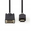 Nedis CCBW34800AT20 video cable adapter 2 m HDMI Type A (Standard) DVI-D Anthracite Nedis CCBW34800AT20 video cable adapter 2 m HDMI Type A (Standard) DVI-D Anthracite
