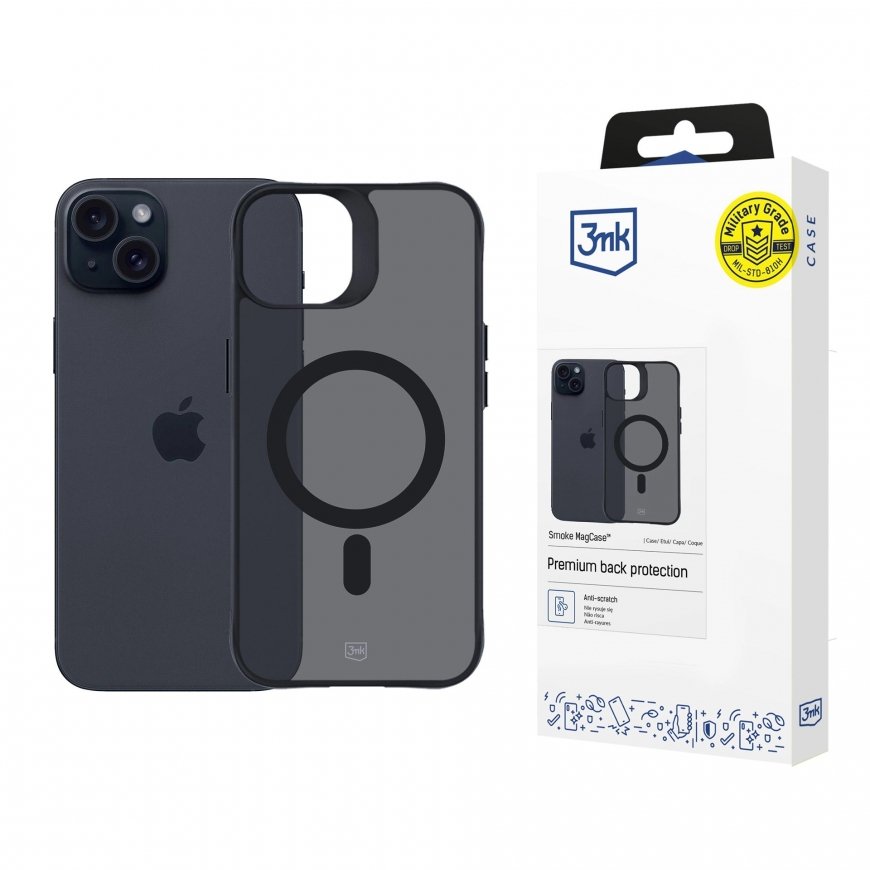 3MK Smoke MagCase mobilo telefonu apvalks 17 cm (6.7") Aploksne Pelēks – 5