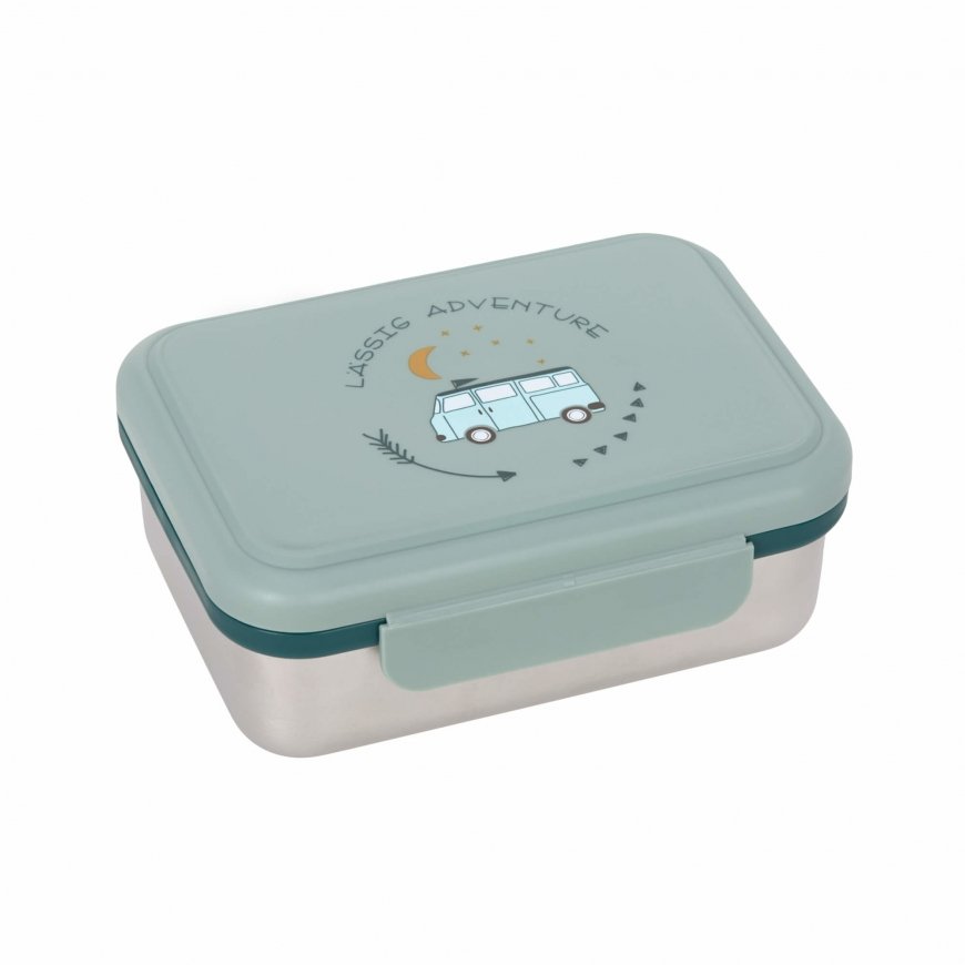 Lässig Adventure Lunch container Polypropylene (PP), Stainless steel Blue, Grey 1 pc(s)