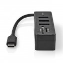 Nedis CCGB64250BK01 sülearvuti dokk ja pordireplikaator Juhtmega ühendatud USB tüüp-C Must Nedis CCGB64250BK01 sülearvuti dokk ja pordireplikaator Juhtmega ühendatud USB tüüp-C Must