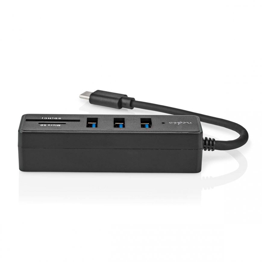 Nedis CCGB64250BK01 kannettavien tietokoneiden telakka ja porttitoistin Langallinen USB Type-C musta – 5